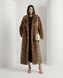 Aurelia Leopard Faux-Fur Coat