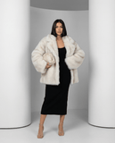 Elara Oversized Faux-Fur Coat